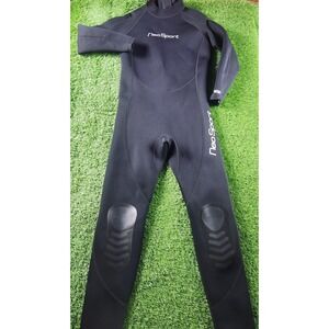 NeoSport 3/2MM Full Wetsuit Adult Medium Black Neoprene Surf Scuba Dive Suit